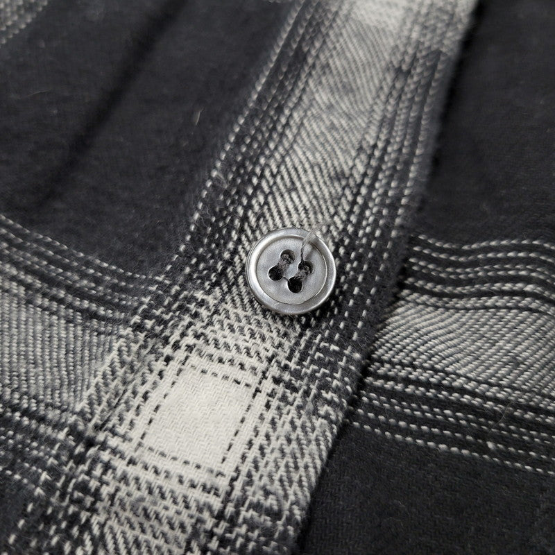 【現状渡し品】【メンズ】 WILLY CHAVARRIA ウィリー チャバリア AAJ100 CHECK L S SHIRT チェック ロングスリーブ シャツ トップス 長袖 141-261023-ms-12-izu サイズ：S カラー：BLACK WHITE 万代Net店