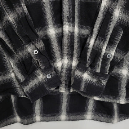 【現状渡し品】【メンズ】 WILLY CHAVARRIA ウィリー チャバリア AAJ100 CHECK L S SHIRT チェック ロングスリーブ シャツ トップス 長袖 141-261023-ms-12-izu サイズ：S カラー：BLACK WHITE 万代Net店