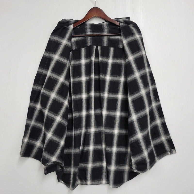 【現状渡し品】【メンズ】 WILLY CHAVARRIA ウィリー チャバリア AAJ100 CHECK L S SHIRT チェック ロングスリーブ シャツ トップス 長袖 141-261023-ms-12-izu サイズ：S カラー：BLACK WHITE 万代Net店