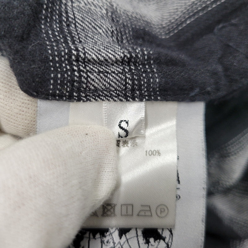 【現状渡し品】【メンズ】 WILLY CHAVARRIA ウィリー チャバリア AAJ100 CHECK L S SHIRT チェック ロングスリーブ シャツ トップス 長袖 141-261023-ms-12-izu サイズ：S カラー：BLACK WHITE 万代Net店