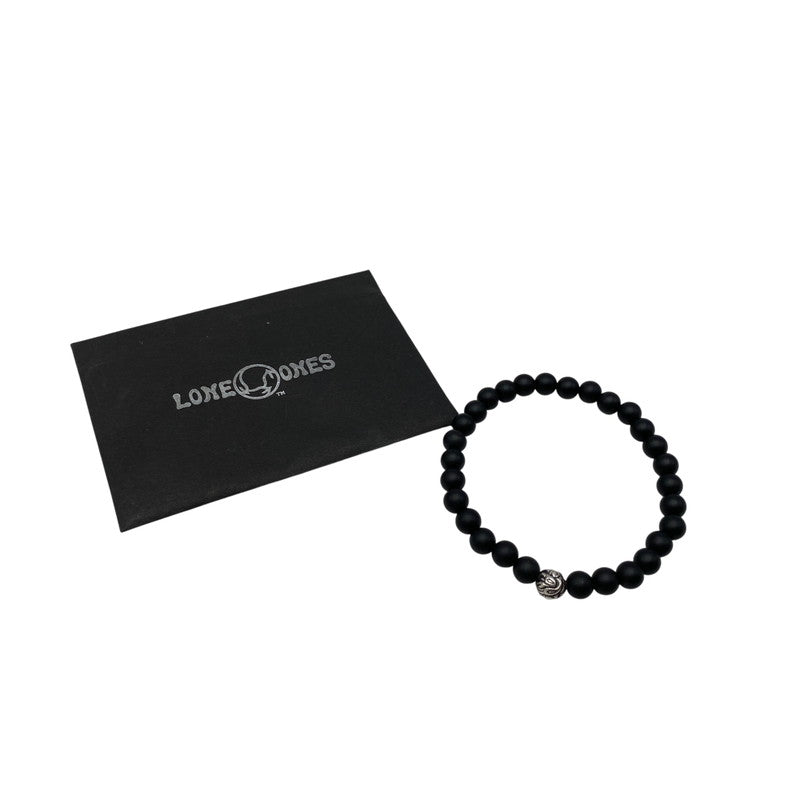 【中古品】【メンズ/レディース】 LONE ONES ロンワンズ MF STONE BRACELET EMBOSSED NEST BED ストーン ブレスレット エンボスド ネスト ビード アクセサリー 192-261016-sm-08-izu カラー：マットオニキス 万代Net店
