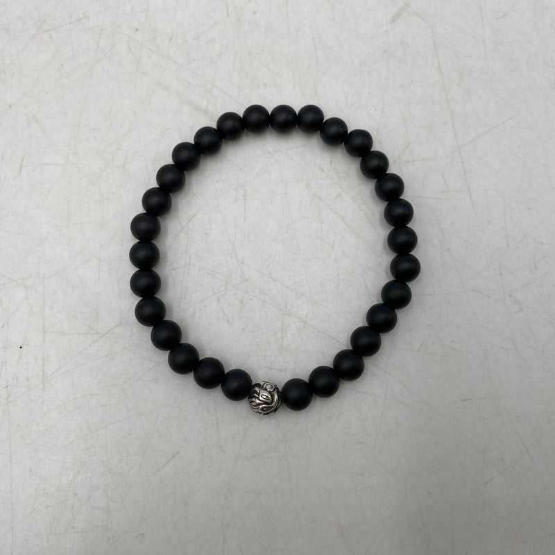 【中古品】【メンズ/レディース】 LONE ONES ロンワンズ MF STONE BRACELET EMBOSSED NEST BED ストーン ブレスレット エンボスド ネスト ビード アクセサリー 192-261016-sm-08-izu カラー：マットオニキス 万代Net店