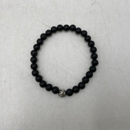 【中古品】【メンズ/レディース】 LONE ONES ロンワンズ MF STONE BRACELET EMBOSSED NEST BED ストーン ブレスレット エンボスド ネスト ビード アクセサリー 192-261016-sm-08-izu カラー：マットオニキス 万代Net店