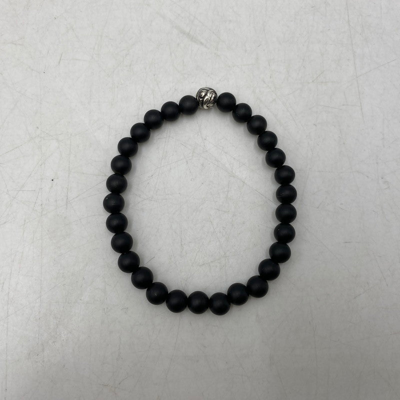 【中古品】【メンズ/レディース】 LONE ONES ロンワンズ MF STONE BRACELET EMBOSSED NEST BED ストーン ブレスレット エンボスド ネスト ビード アクセサリー 192-261016-sm-08-izu カラー：マットオニキス 万代Net店