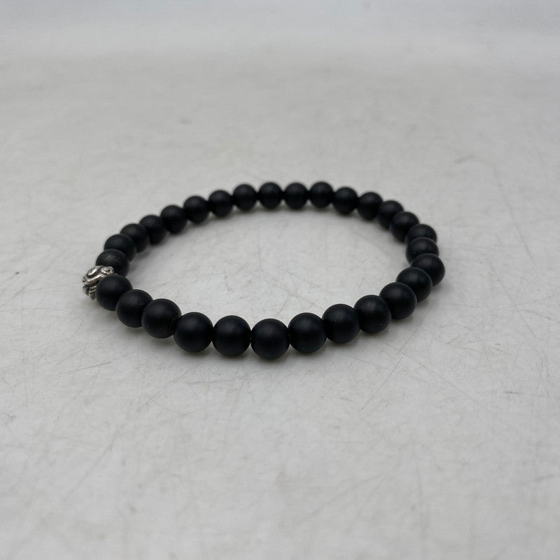 【中古品】【メンズ/レディース】 LONE ONES ロンワンズ MF STONE BRACELET EMBOSSED NEST BED ストーン ブレスレット エンボスド ネスト ビード アクセサリー 192-261016-sm-08-izu カラー：マットオニキス 万代Net店