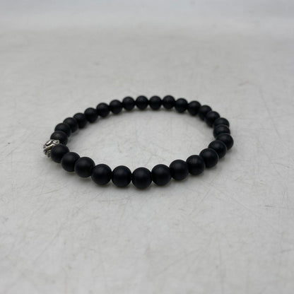 【中古品】【メンズ/レディース】 LONE ONES ロンワンズ MF STONE BRACELET EMBOSSED NEST BED ストーン ブレスレット エンボスド ネスト ビード アクセサリー 192-261016-sm-08-izu カラー：マットオニキス 万代Net店