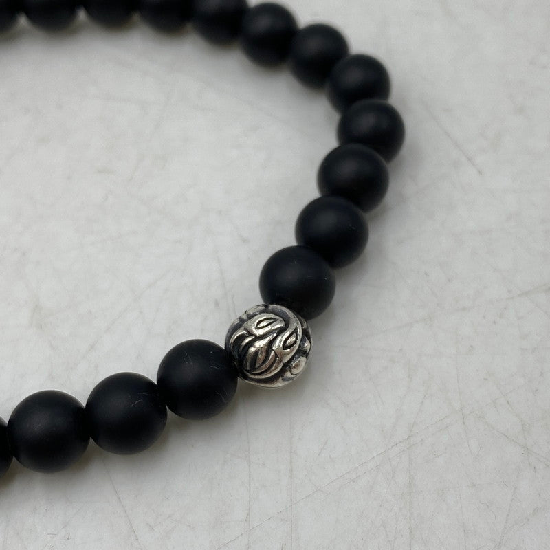【中古品】【メンズ/レディース】 LONE ONES ロンワンズ MF STONE BRACELET EMBOSSED NEST BED ストーン ブレスレット エンボスド ネスト ビード アクセサリー 192-261016-sm-08-izu カラー：マットオニキス 万代Net店