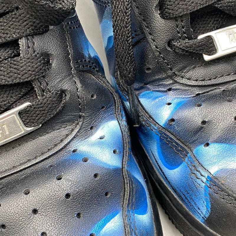 【中古品】【メンズ】 NIKE ナイキ 315122 - 001 AIR FORCE エアフォース 1 '07 DEEPRIVER CUSTOM ディープリバー カスタム スニーカー 靴 160-261016-sm-02-izu サイズ：27.5cm カラー：ブラック 万代Net店