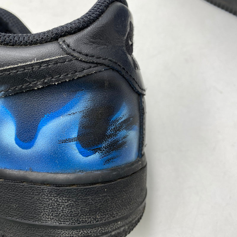 【中古品】【メンズ】 NIKE ナイキ 315122 - 001 AIR FORCE エアフォース 1 '07 DEEPRIVER CUSTOM ディープリバー カスタム スニーカー 靴 160-261016-sm-02-izu サイズ：27.5cm カラー：ブラック 万代Net店
