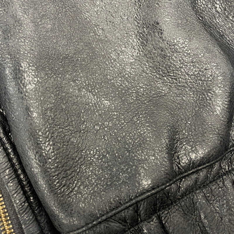 【中古品】【メンズ】 ZARA ザラ FAKELEATHER ZIP HOODIE フェイクレザー ジップ フーディー アウター 147-261024-ya-01-izu サイズ：M カラー：ブラック 万代Net店