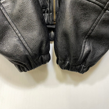 【中古品】【メンズ】 ZARA ザラ FAKELEATHER ZIP HOODIE フェイクレザー ジップ フーディー アウター 147-261024-ya-01-izu サイズ：M カラー：ブラック 万代Net店