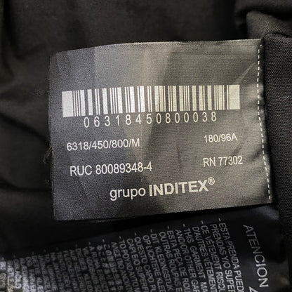 【中古品】【メンズ】 ZARA ザラ FAKELEATHER ZIP HOODIE フェイクレザー ジップ フーディー アウター 147-261024-ya-01-izu サイズ：M カラー：ブラック 万代Net店