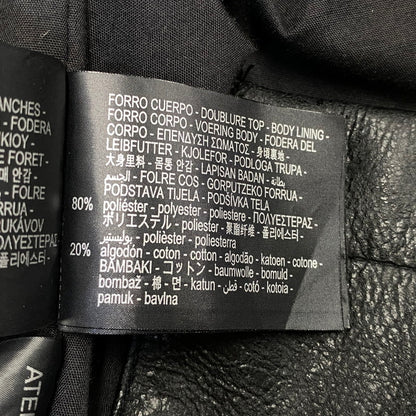 【中古品】【メンズ】 ZARA ザラ FAKELEATHER ZIP HOODIE フェイクレザー ジップ フーディー アウター 147-261024-ya-01-izu サイズ：M カラー：ブラック 万代Net店