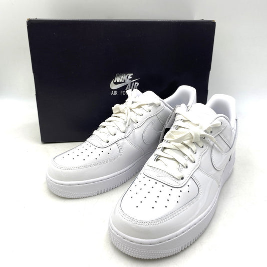 【中古美品】【メンズ】 NIKE ナイキ IV2857 - 100 AIR FORCE エアフォース 1 '07 PATENT LEATHER パテント レザー スニーカー 靴 160-261016-sm-01-izu サイズ：27.5cm カラー：TRIPLE WHITE 万代Net店