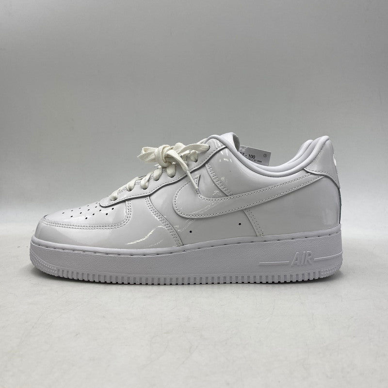 【中古美品】【メンズ】 NIKE ナイキ IV2857 - 100 AIR FORCE エアフォース 1 '07 PATENT LEATHER パテント レザー スニーカー 靴 160-261016-sm-01-izu サイズ：27.5cm カラー：TRIPLE WHITE 万代Net店