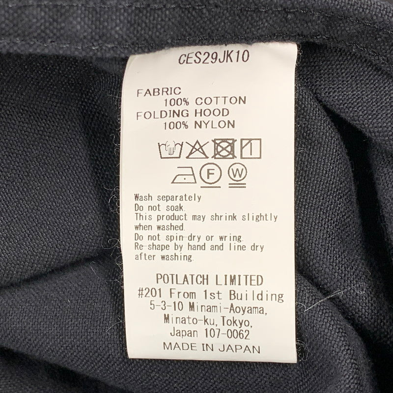 【中古品】【メンズ】 C.E シーイー CES29JK10 26SS CANVAS CASUAL ZIP JACKET キャンバス カジュアル ジップ ジャケット アウター 142-261018-ya-07-izu サイズ：L カラー：ブラック 万代Net店