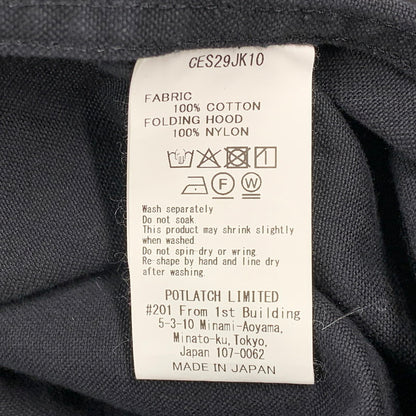 【中古品】【メンズ】 C.E シーイー CES29JK10 26SS CANVAS CASUAL ZIP JACKET キャンバス カジュアル ジップ ジャケット アウター 142-261018-ya-07-izu サイズ：L カラー：ブラック 万代Net店