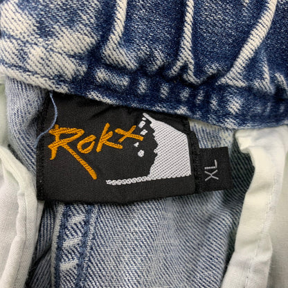 【中古品】【メンズ】 ROKX ロックス RXMF241014 DENIM JAM PANTS デニムジャムパンツ ボトムス 155-261023-ms-11-izu サイズ：XL カラー：WASHED BLUE 万代Net店