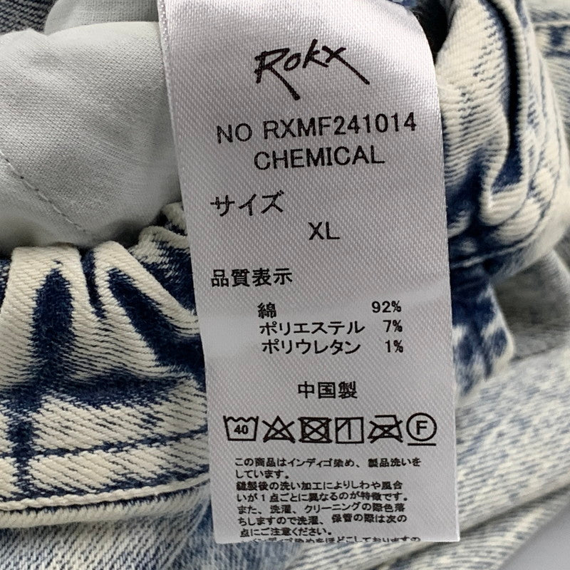 【中古品】【メンズ】 ROKX ロックス RXMF241014 DENIM JAM PANTS デニムジャムパンツ ボトムス 155-261023-ms-11-izu サイズ：XL カラー：WASHED BLUE 万代Net店