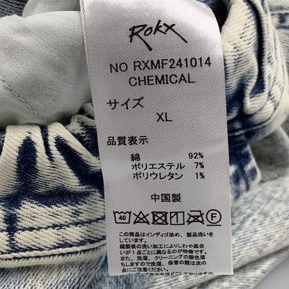 【中古品】【メンズ】 ROKX ロックス RXMF241014 DENIM JAM PANTS デニムジャムパンツ ボトムス 155-261023-ms-11-izu サイズ：XL カラー：WASHED BLUE 万代Net店
