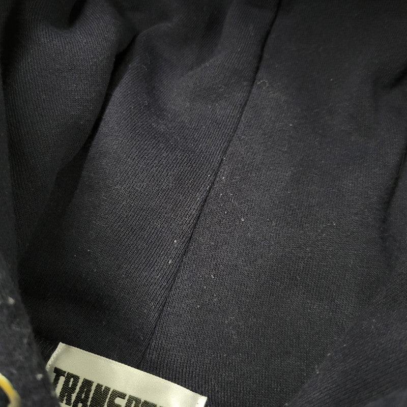 【中古品】【メンズ】 TRANSPORT トランスポート LOGO HOODIE ロゴ フーディー スウェット パーカー トップス 142-261023-ms-13-izu サイズ：XXL カラー：ネイビー 万代Net店