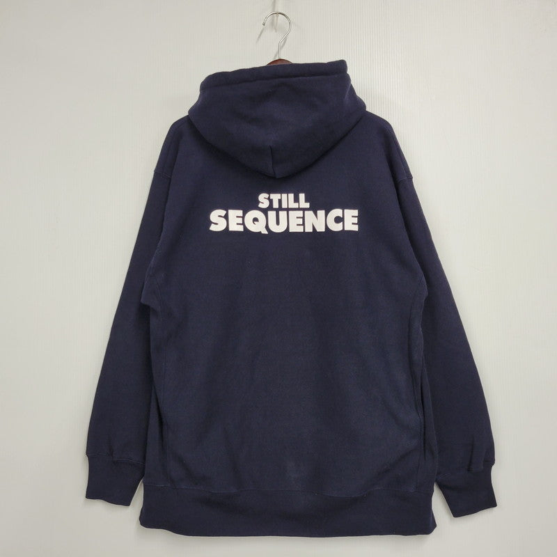 【中古品】【メンズ】 TRANSPORT トランスポート LOGO HOODIE ロゴ フーディー スウェット パーカー トップス 142-261023-ms-13-izu サイズ：XXL カラー：ネイビー 万代Net店