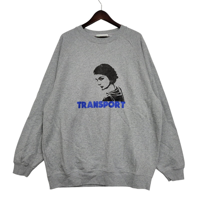 【中古品】【メンズ】 TRANSPORT トランスポート COCO SWEAT ココ スウェッ トップス 142-261023-ms-14-izu サイズ：XXL カラー：グレー 万代Net店