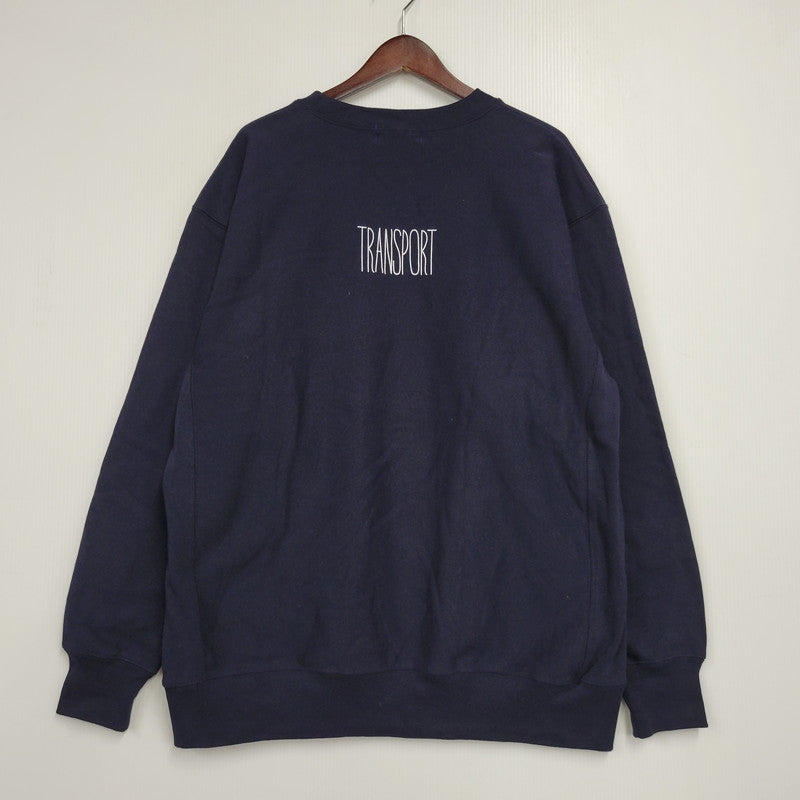 【中古品】【メンズ】 TRANSPORT トランスポート LAUREL SWEAT ローレル スウェット トップス 142-261023-ms-15-izu サイズ：XXL カラー：ネイビー 万代Net店