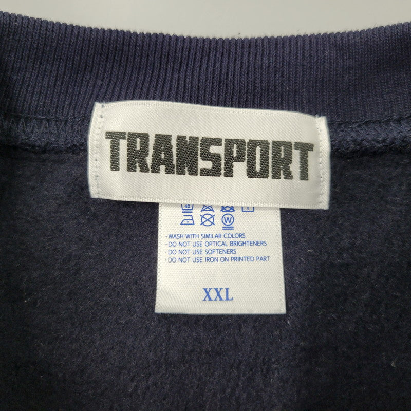 【中古品】【メンズ】 TRANSPORT トランスポート LAUREL SWEAT ローレル スウェット トップス 142-261023-ms-15-izu サイズ：XXL カラー：ネイビー 万代Net店