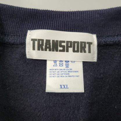 【中古品】【メンズ】 TRANSPORT トランスポート LAUREL SWEAT ローレル スウェット トップス 142-261023-ms-15-izu サイズ：XXL カラー：ネイビー 万代Net店