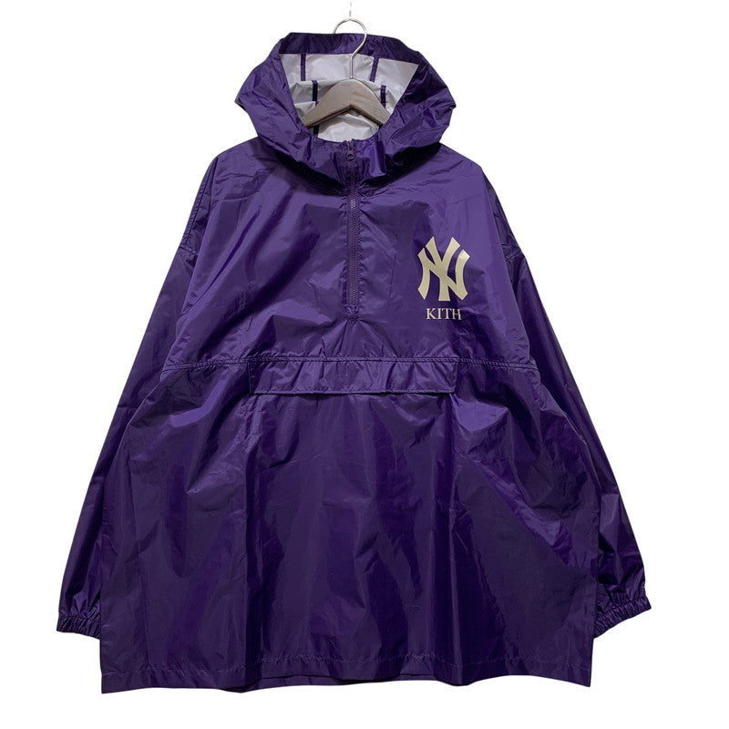 【中古品】【メンズ】 KITH キス NEW YORK YANKEES ニューヨークヤンキース OLIVER PARKA オリバーパーカー アウター 142-261017-sm-01-izu サイズ：F カラー：パープル 万代Net店