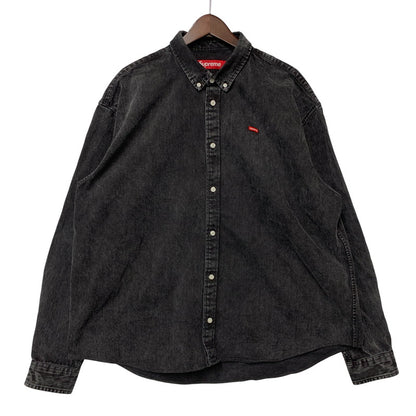 【中古品】【メンズ】 SUPREME シュプリーム SMALL BOX SHIRT スモール ボックス シャツトップス 長袖 149-261018-ya-10-izu サイズ：XL カラー：ブラック系 万代Net店