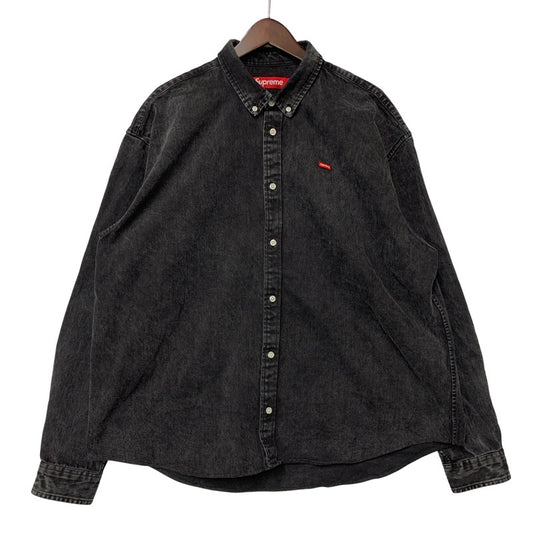 【中古品】【メンズ】 SUPREME シュプリーム SMALL BOX SHIRT スモール ボックス シャツトップス 長袖 149-261018-ya-10-izu サイズ：XL カラー：ブラック系 万代Net店