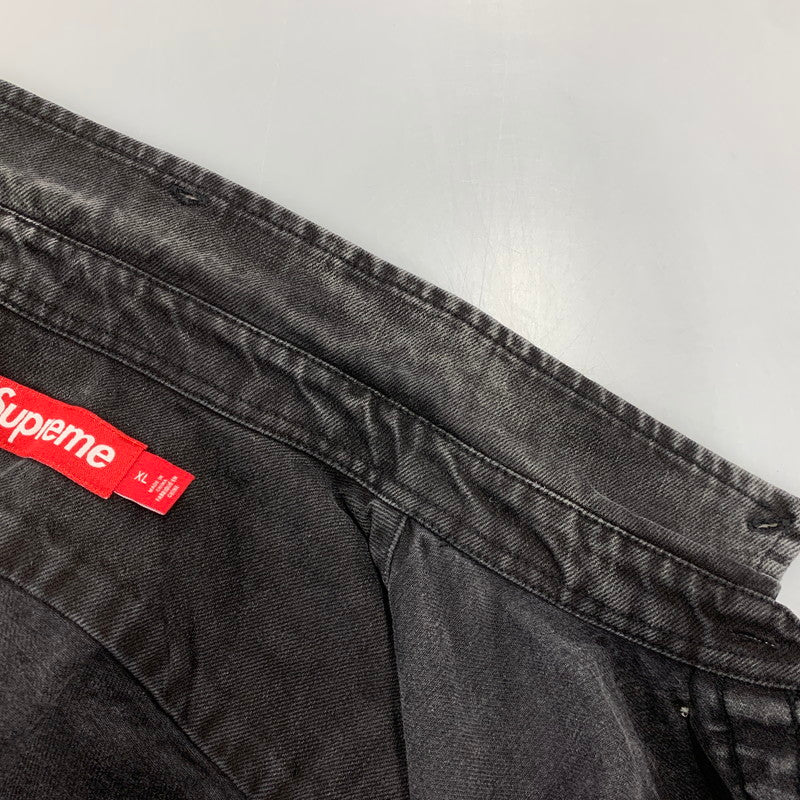 【中古品】【メンズ】 SUPREME シュプリーム SMALL BOX SHIRT スモール ボックス シャツトップス 長袖 149-261018-ya-10-izu サイズ：XL カラー：ブラック系 万代Net店