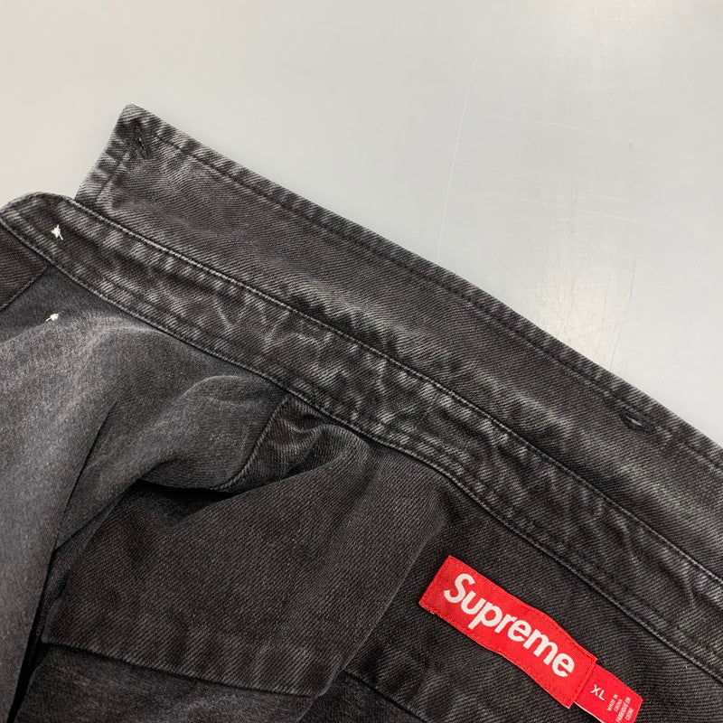 【中古品】【メンズ】 SUPREME シュプリーム SMALL BOX SHIRT スモール ボックス シャツトップス 長袖 149-261018-ya-10-izu サイズ：XL カラー：ブラック系 万代Net店