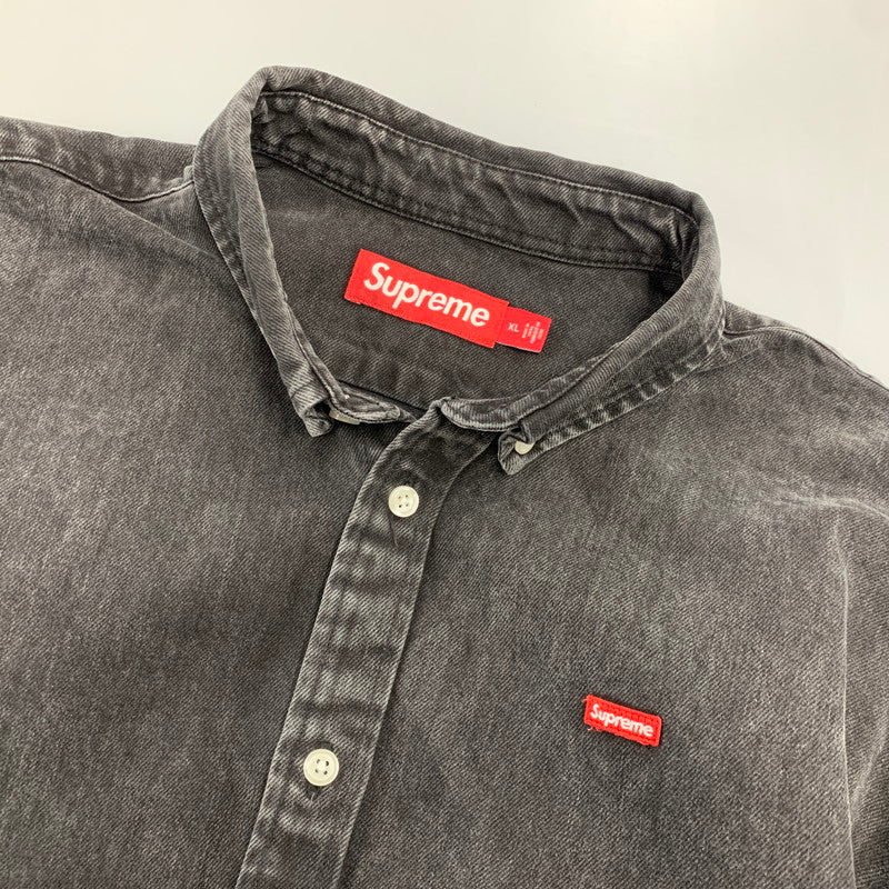 【中古品】【メンズ】 SUPREME シュプリーム SMALL BOX SHIRT スモール ボックス シャツトップス 長袖 149-261018-ya-10-izu サイズ：XL カラー：ブラック系 万代Net店