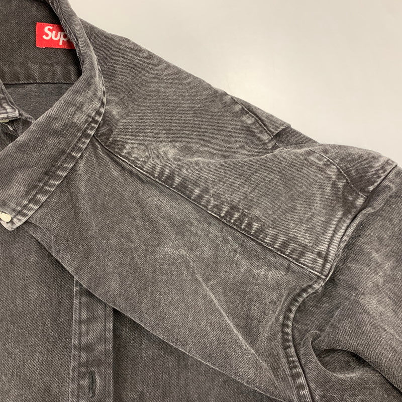 【中古品】【メンズ】 SUPREME シュプリーム SMALL BOX SHIRT スモール ボックス シャツトップス 長袖 149-261018-ya-10-izu サイズ：XL カラー：ブラック系 万代Net店