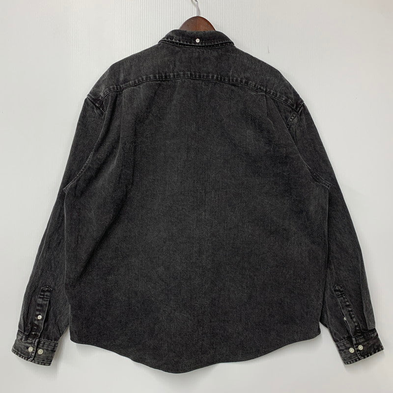 【中古品】【メンズ】 SUPREME シュプリーム SMALL BOX SHIRT スモール ボックス シャツトップス 長袖 149-261018-ya-10-izu サイズ：XL カラー：ブラック系 万代Net店