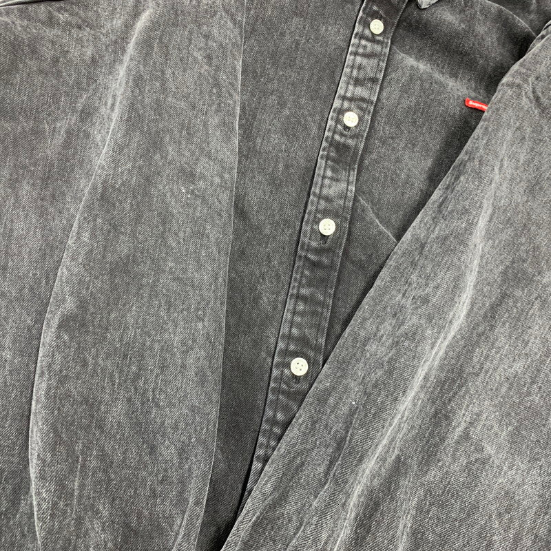 【中古品】【メンズ】 SUPREME シュプリーム SMALL BOX SHIRT スモール ボックス シャツトップス 長袖 149-261018-ya-10-izu サイズ：XL カラー：ブラック系 万代Net店