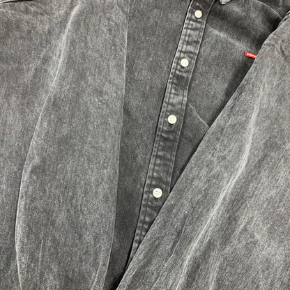 【中古品】【メンズ】 SUPREME シュプリーム SMALL BOX SHIRT スモール ボックス シャツトップス 長袖 149-261018-ya-10-izu サイズ：XL カラー：ブラック系 万代Net店