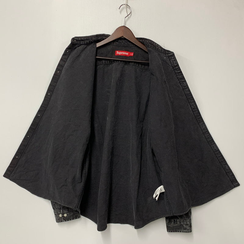【中古品】【メンズ】 SUPREME シュプリーム SMALL BOX SHIRT スモール ボックス シャツトップス 長袖 149-261018-ya-10-izu サイズ：XL カラー：ブラック系 万代Net店