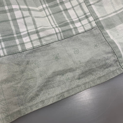 【中古品】【メンズ】 KITH キス KHM032120 PATCHWORK JAYDIN SHIRT パッチワーク ジェイディン シャツ トップス 142-261017-sm-14-izu サイズ：L カラー：ミントグリーン 万代Net店