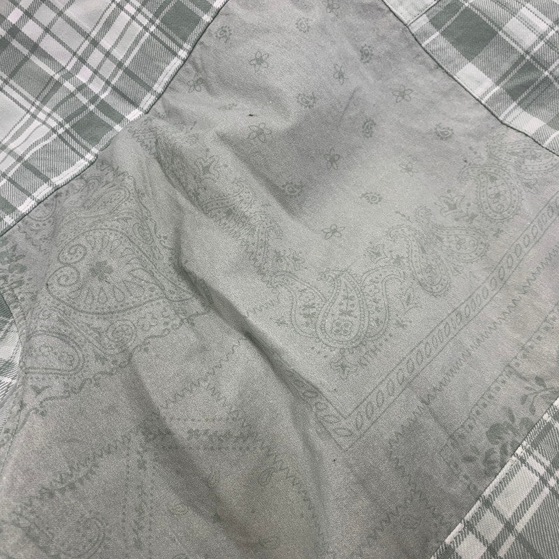 【中古品】【メンズ】 KITH キス KHM032120 PATCHWORK JAYDIN SHIRT パッチワーク ジェイディン シャツ トップス 142-261017-sm-14-izu サイズ：L カラー：ミントグリーン 万代Net店