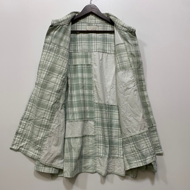 【中古品】【メンズ】 KITH キス KHM032120 PATCHWORK JAYDIN SHIRT パッチワーク ジェイディン シャツ トップス 142-261017-sm-14-izu サイズ：L カラー：ミントグリーン 万代Net店