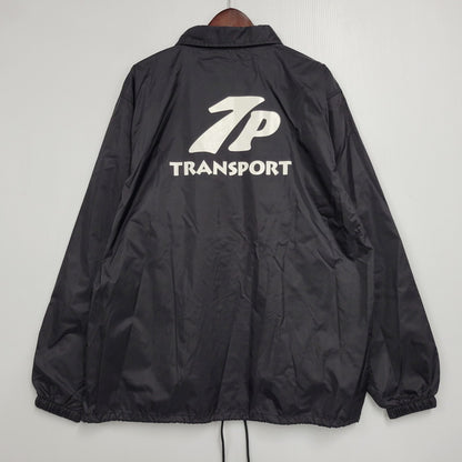 【中古品】【メンズ】 TRANSPORT トランスポート 7P FROG COACH JACKET フロッグ コーチ ジャケット アウター トップス 142-261023-ms-17-izu サイズ：XL カラー：ブラック 万代Net店