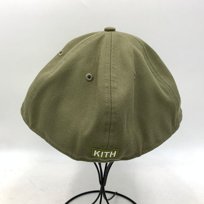 【中古品】【メンズ/レディース】 NEW ERA ニューエラ × KITH キス KITH&KIN LOW PROFILE 59FIFTY CAP ロープロファイル キャップ コラボ 帽子 185-261023-cs-22-izu サイズ：7 7/8(62.5cm) カラー：カーキ 万代Net店