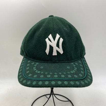 【中古品】【メンズ/レディース】 KITH キス × 47 NEW YORK YANKEES ニューヨークヤンキース LOGO WOOL CAP ロゴ ウール キャップ 帽子 185-261016-sm-11-izu サイズ：7 3/4 カラー：グリーン 万代Net店