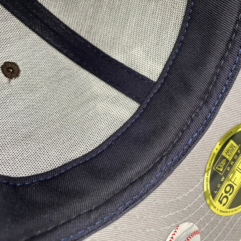 【中古品】【メンズ/レディース】 NEW ERA ニューエラ × KITH キス NEW YORK YANKEES ニューヨークヤンキース CHENILLE CHAINSTITCH 59FIFTY CAP シェニール チェーンステッチ キャップ 帽子 185-261016-sm-10-izu サイズ：7 7/8 カラー：ブラウン 万代Net店