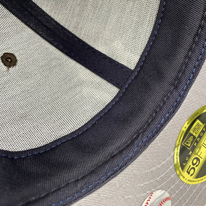 【中古品】【メンズ/レディース】 NEW ERA ニューエラ × KITH キス NEW YORK YANKEES ニューヨークヤンキース CHENILLE CHAINSTITCH 59FIFTY CAP シェニール チェーンステッチ キャップ 帽子 185-261016-sm-10-izu サイズ：7 7/8 カラー：ブラウン 万代Net店