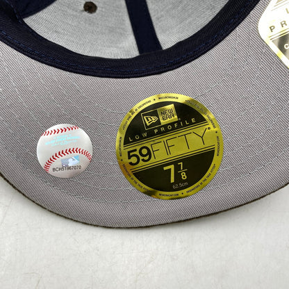 【中古品】【メンズ/レディース】 NEW ERA ニューエラ × KITH キス NEW YORK YANKEES ニューヨークヤンキース CHENILLE CHAINSTITCH 59FIFTY CAP シェニール チェーンステッチ キャップ 帽子 185-261016-sm-10-izu サイズ：7 7/8 カラー：ブラウン 万代Net店